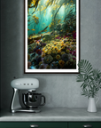 Glowing Reef - Digital Ocean Art